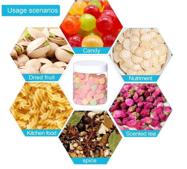 pet wide-mouth food-grade sealed can