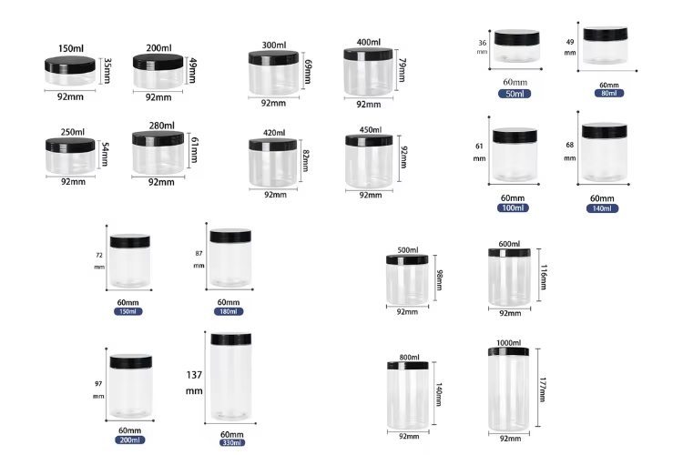 pet wide-mouth food-grade sealed can