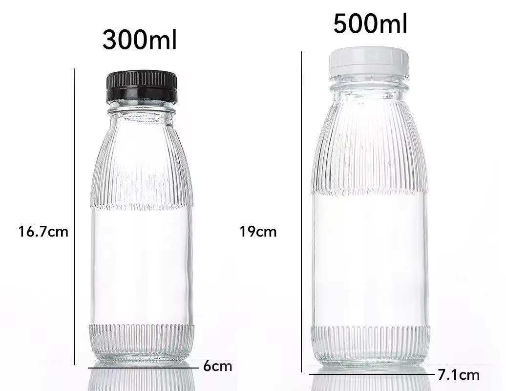 Vertical striped circular multi-functional beverage bottle