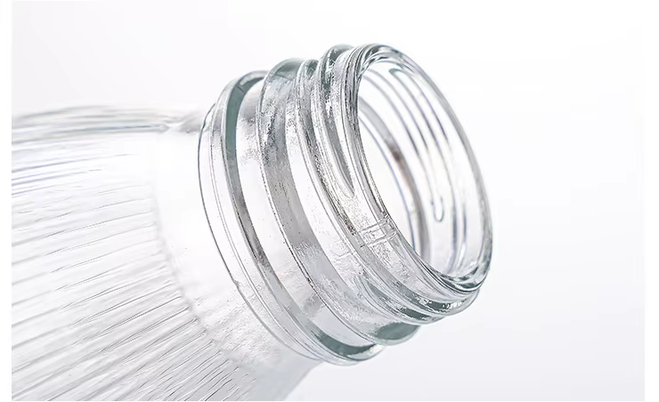 Vertical striped circular multi-functional beverage bottle