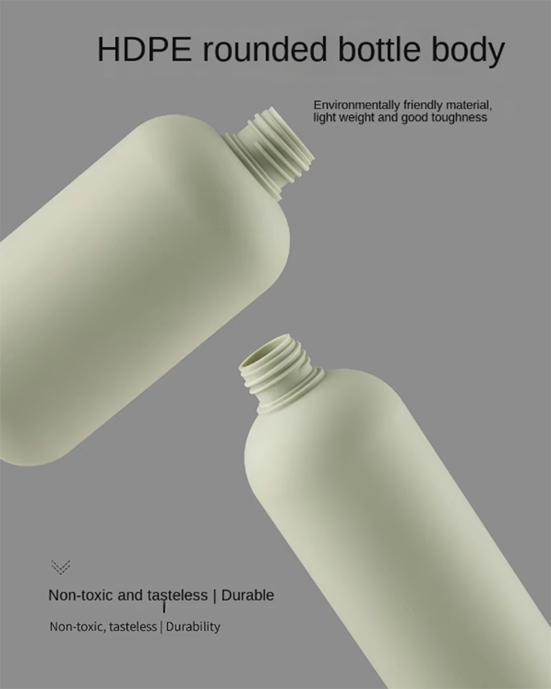 PE plush round-shoulder bottle