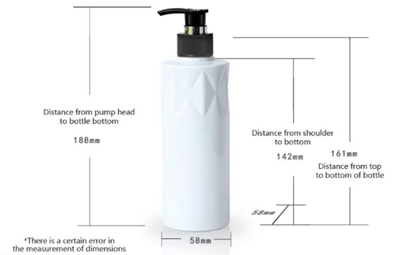 pet round flat-shoulder press-type bottle