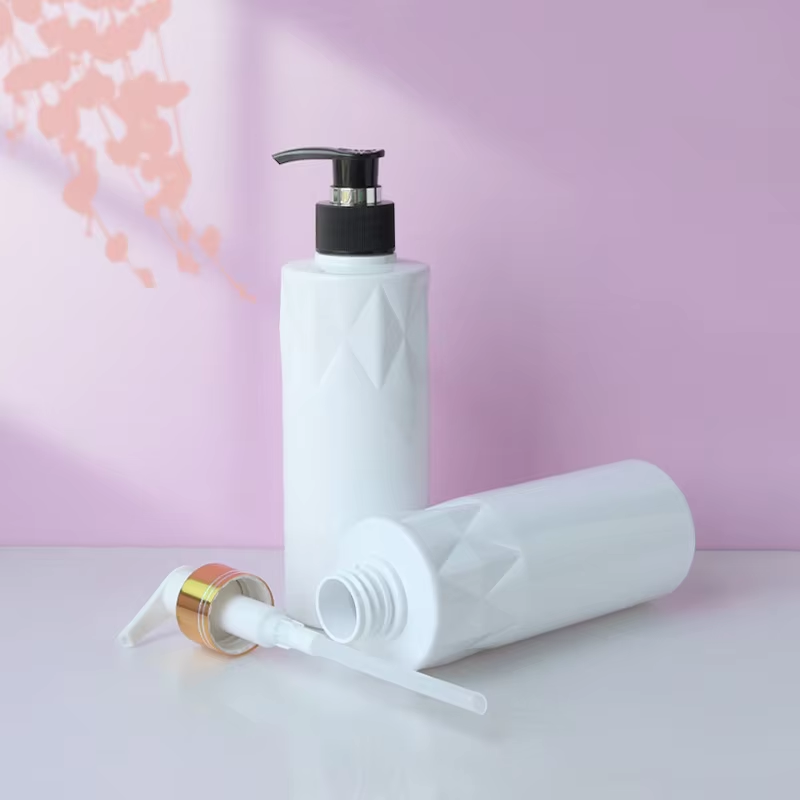 pet round flat-shoulder press-type bottle