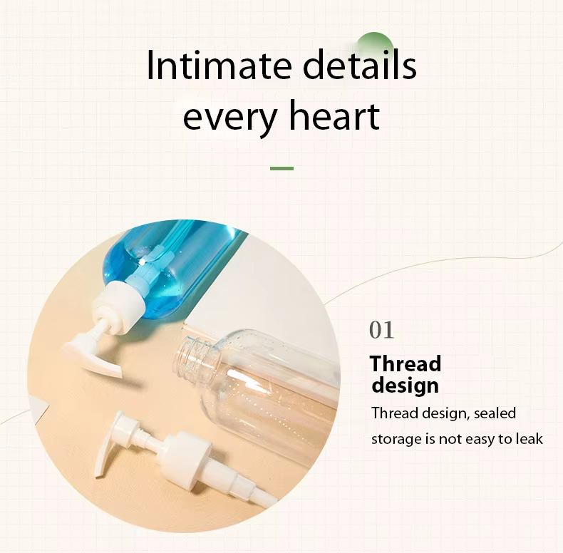 Plastic body care shower gel Bottle