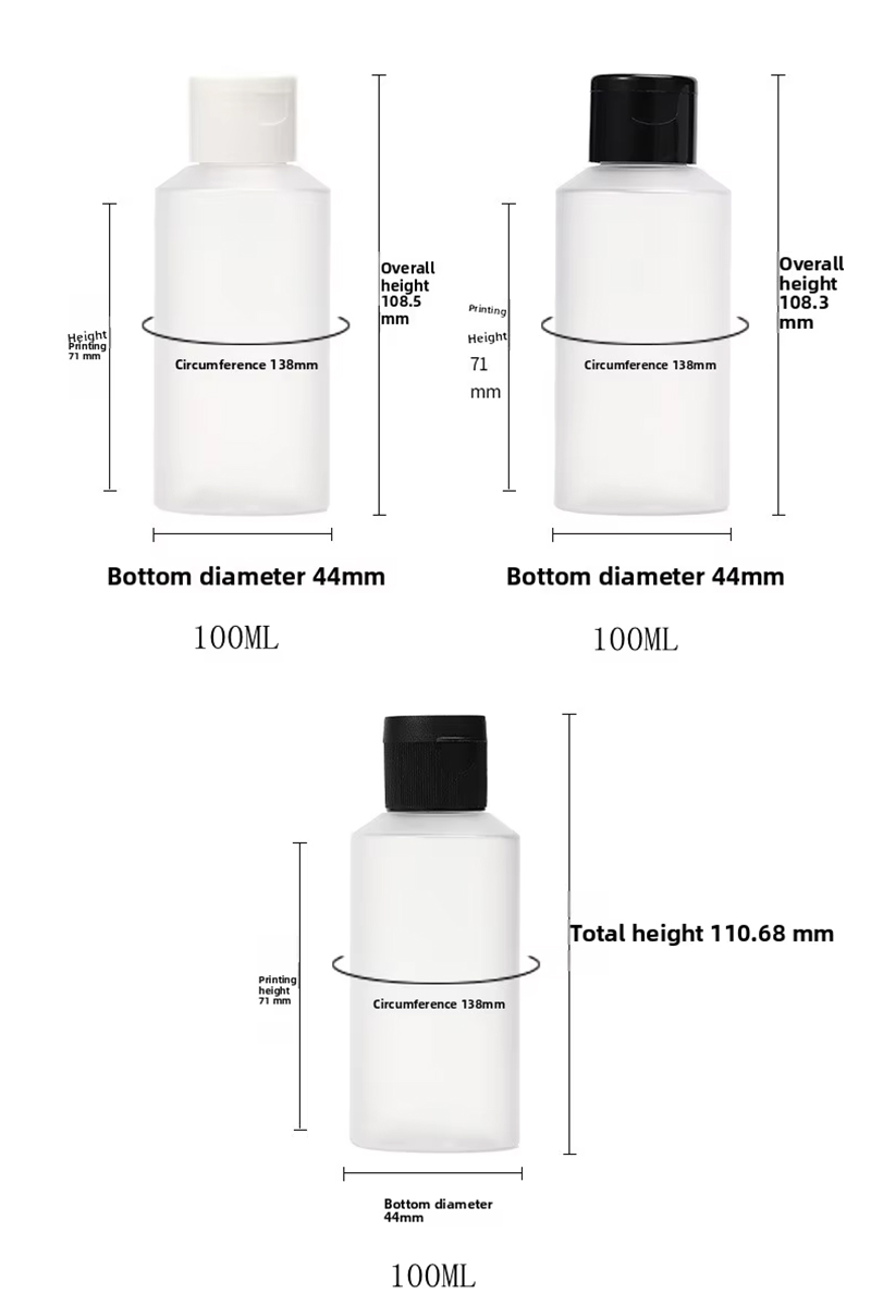 Slanted shoulder PET plastic hydrosol bottle