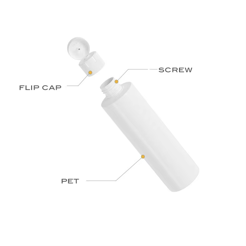 Slanted shoulder PET plastic hydrosol bottle