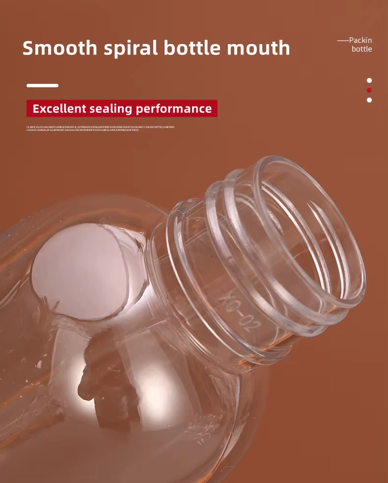 PET flip-top bottle with a sealed cap