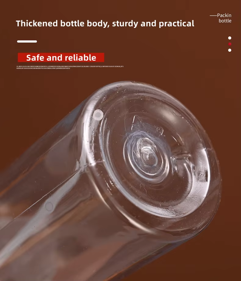 PET flip-top bottle with a sealed cap