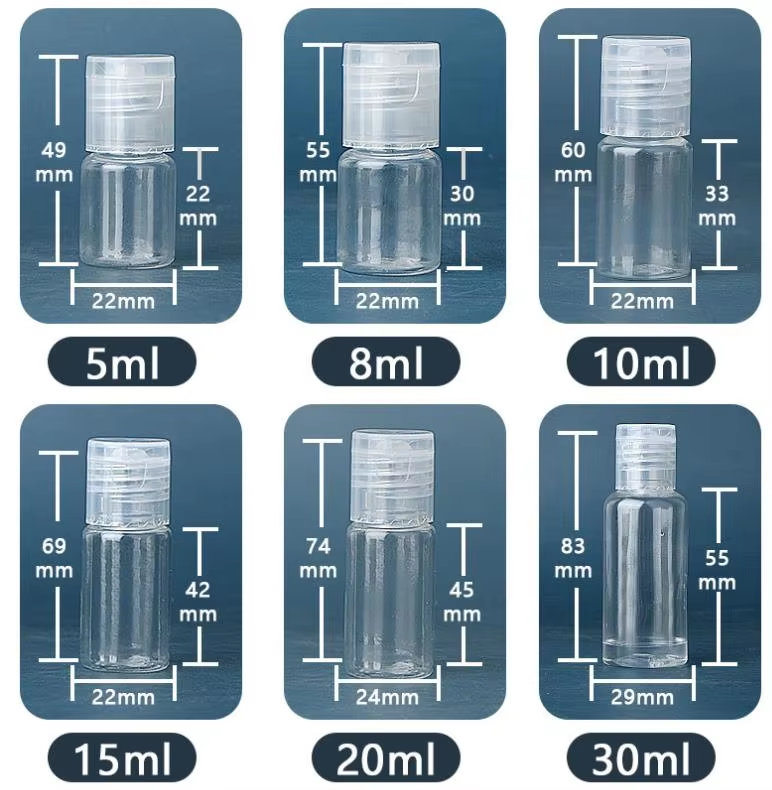 PET flip-top bottle with a sealed cap