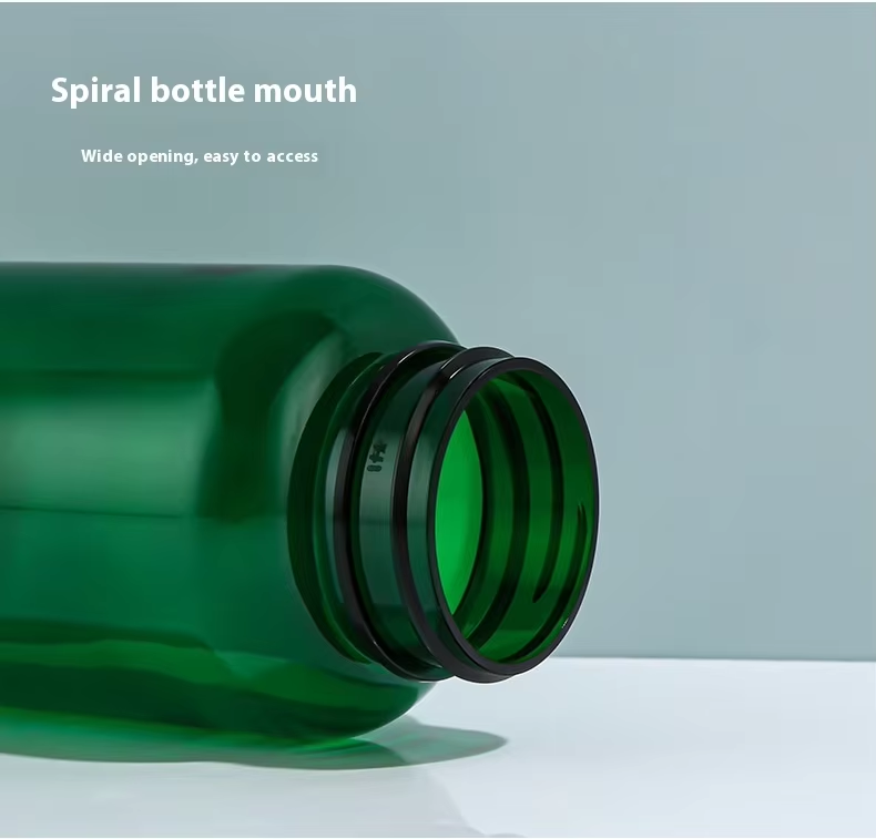 HDPE plastic capsule bottle