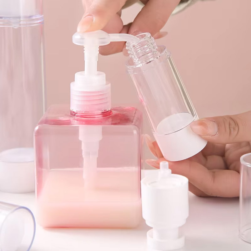 Clear Face Cream Foundation Airless Pump Bottles