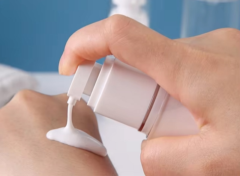 Clear Face Cream Foundation Airless Pump Bottles