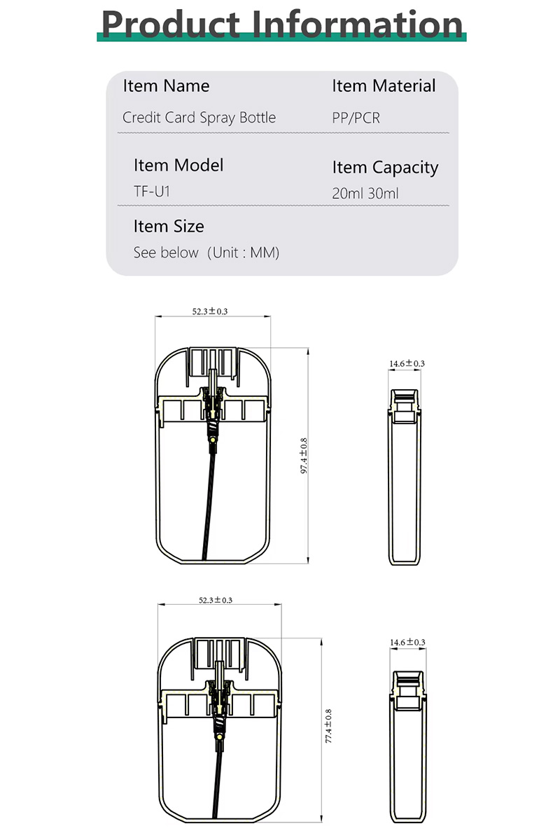 portable refilable spray bottle