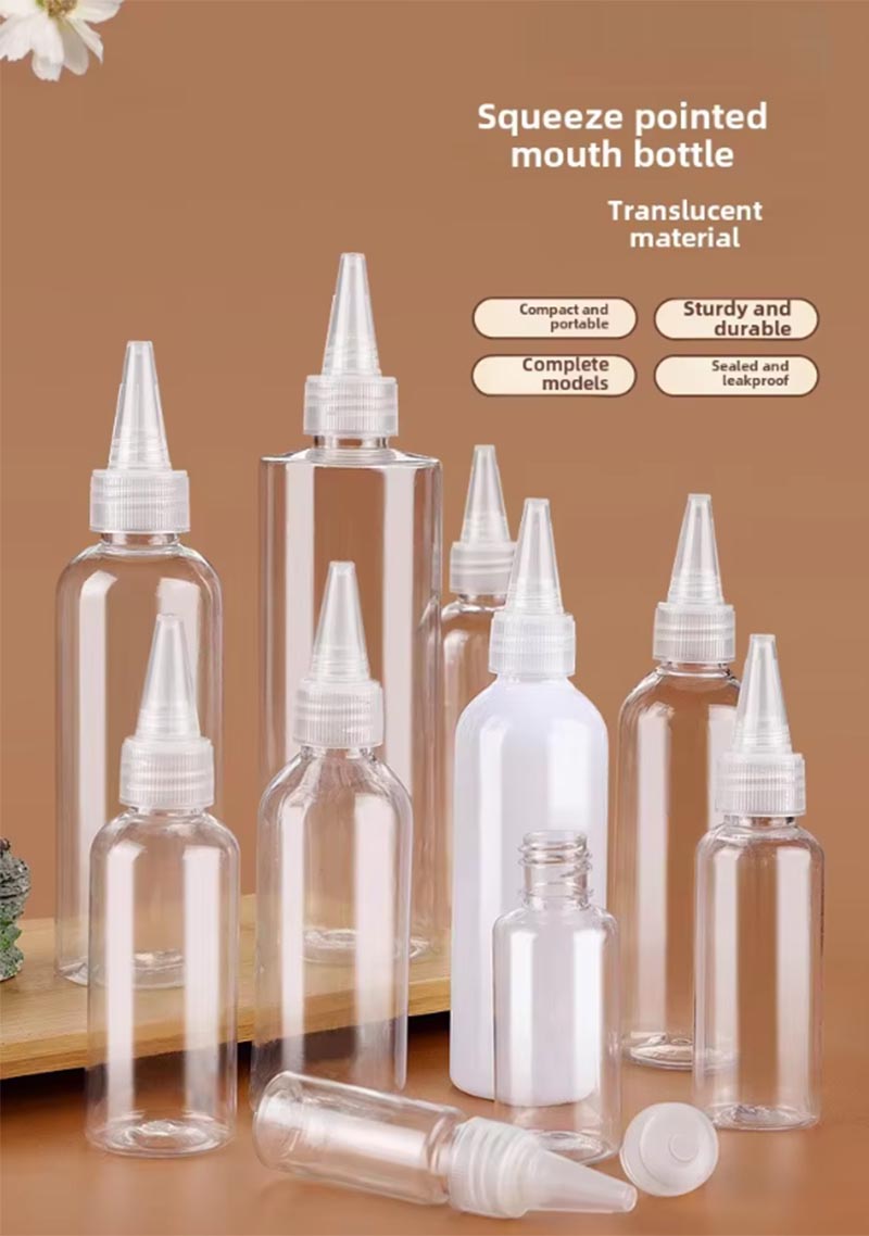 PE Squeeze Bottle With Pointed-Mouth for Sauce Liquids