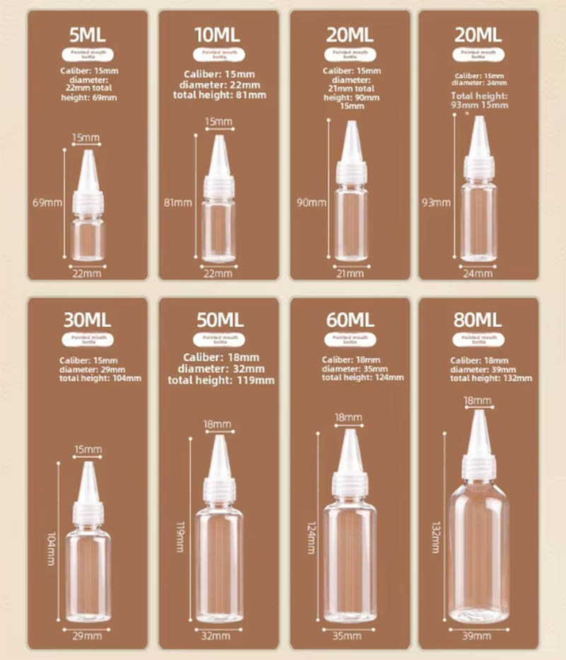 PE Squeeze Bottle With Pointed-Mouth for Sauce Liquids