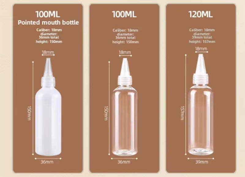 PE Squeeze Bottle With Pointed-Mouth for Sauce Liquids
