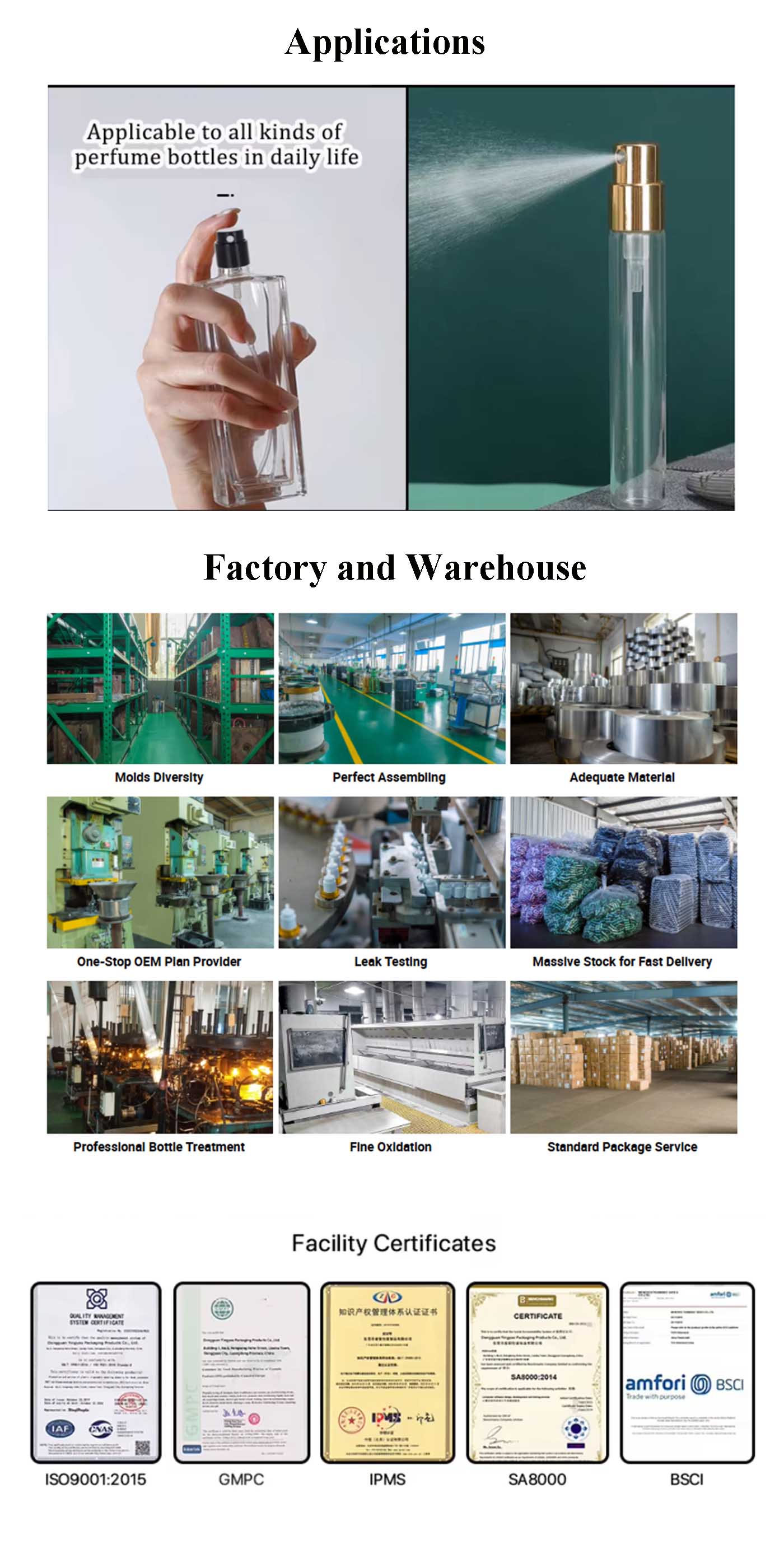 Perfume Atomizer Fine Mist Pump Sprayer Leakage-proof Design