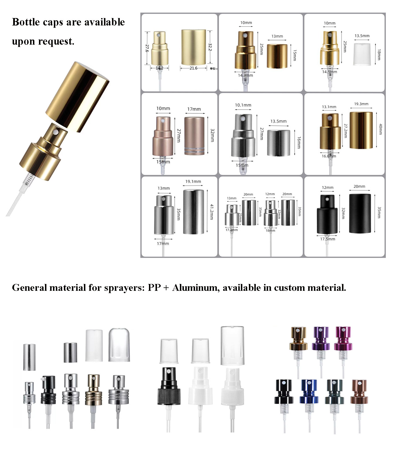 Perfume Atomizer Fine Mist Pump Sprayer Leakage-proof Design